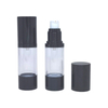 30ml Clear Airless Pump Bottle With Glossy Black Over-Cap