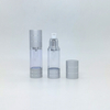 30ml Clear Airless Pump Bottle With Matte Silver Over-Cap