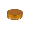 45/400 Shiny Gold Metal Overshell Straight Sided Cap