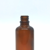 8 Oz Amber Glass Boston Round Bottles with Black PP Lotion Pump