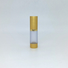 15ml Frosted Airless Pump Bottle With Matte Gold Over-Cap